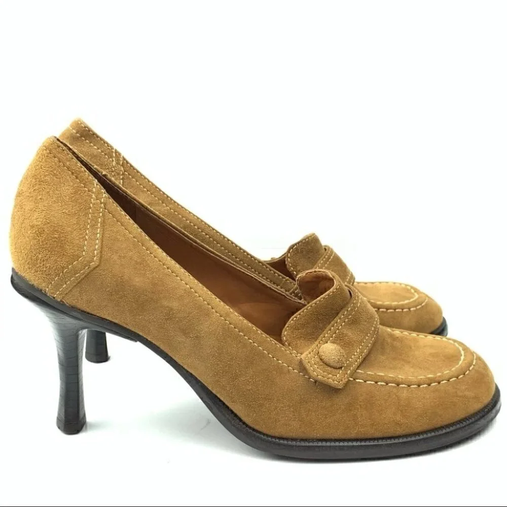 Gianni Bini heels size 6.5 tan suede Oxfords